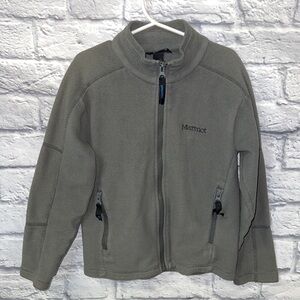 Marmot sweater Boys | size small  | gray | fleece zip up